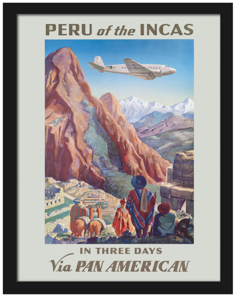 1938 Vintage Peru of The Incas Poster