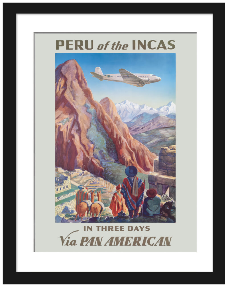 1938 Vintage Peru of The Incas Poster