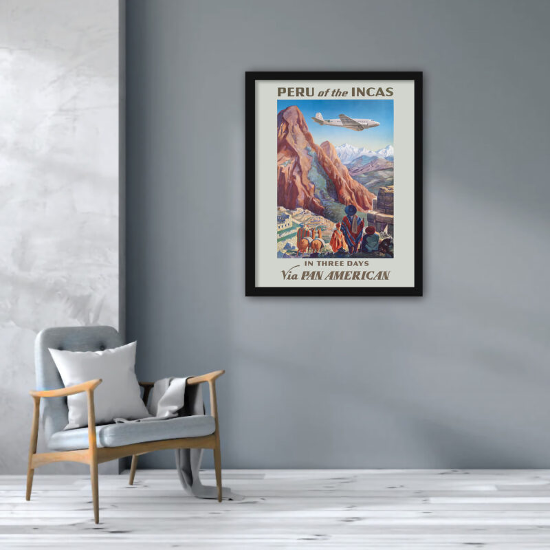 1938 Vintage Peru of The Incas Poster