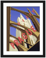 1930s Vintage Prague Travel Poster by Milena Fnoukova