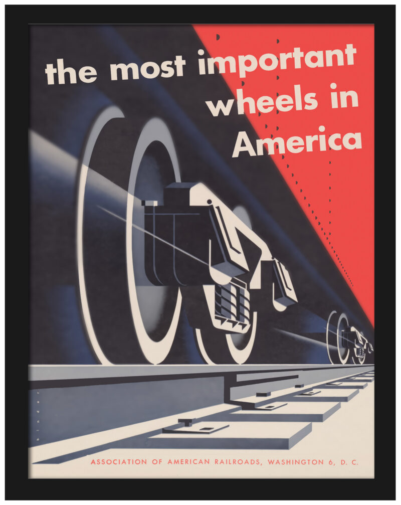 1898 American Railroads advertisement poster reproduction.