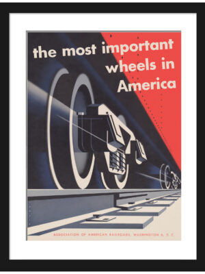1898 American Railroads advertisement poster reproduction.