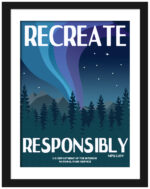 Vintage National Parks Service "Recreate Responsibly" poster