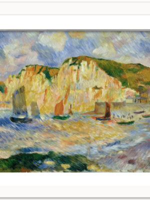 Auguste Renoir's "Sea and Cliffs" 1885 art reproduction.
