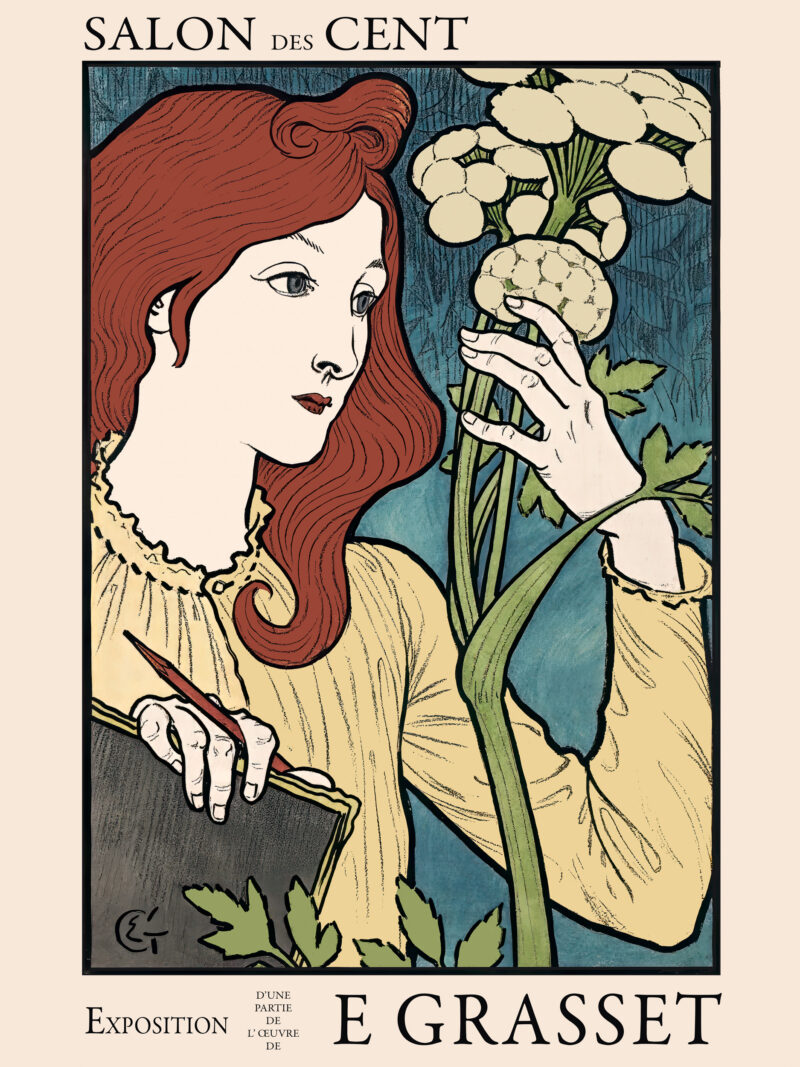 1894 Art Nouveau Exhibition Vintage Print Reproduction