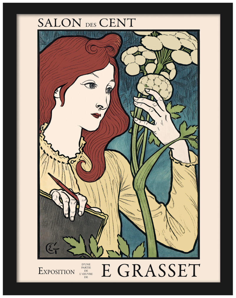 1894 Art Nouveau Exhibition Vintage Print Reproduction