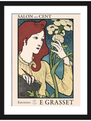 1894 Art Nouveau Exhibition Vintage Print Reproduction