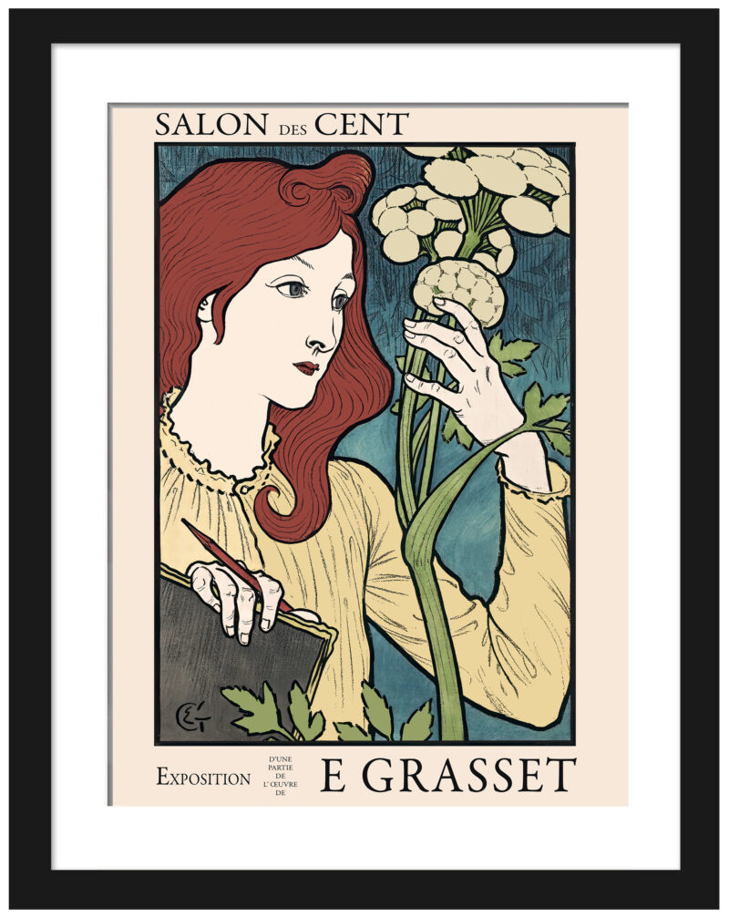 1894 Art Nouveau Exhibition Vintage Print Reproduction