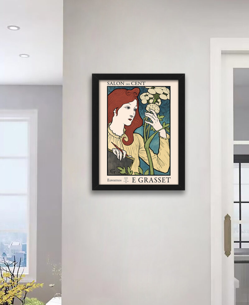 1894 Art Nouveau Exhibition Vintage Print Reproduction