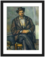 Paul Cézanne's "Seated Peasant" 1896 painting reproduction.