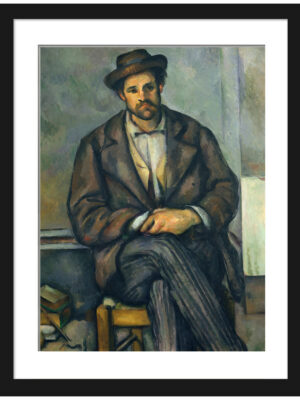 Paul Cézanne's "Seated Peasant" 1896 painting reproduction.