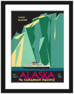 1936 Canadian Pacific Alaska Travel Poster Art