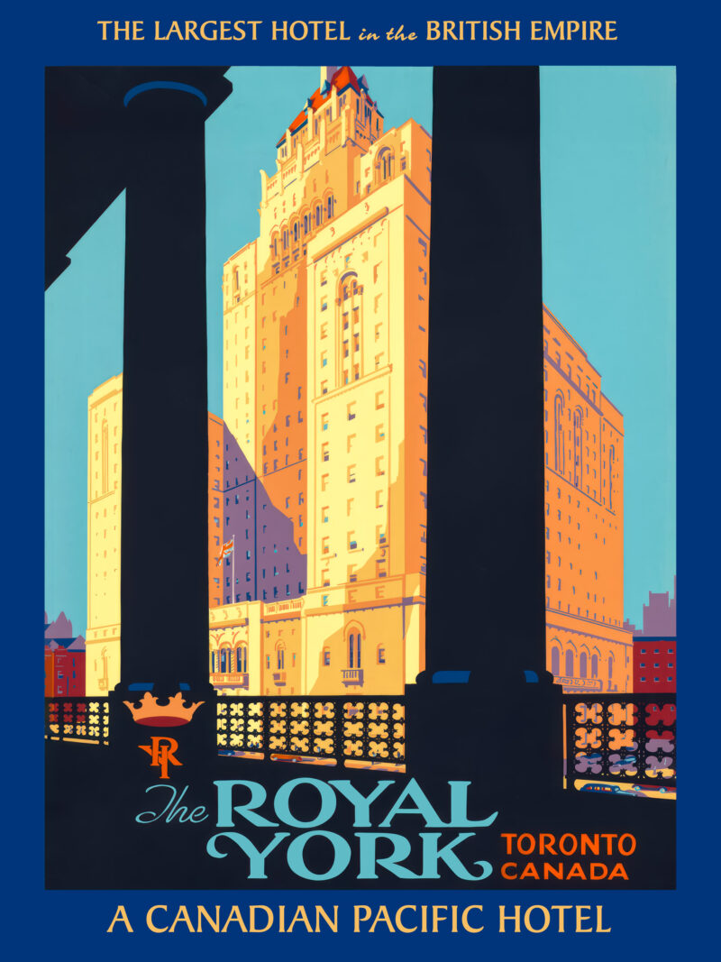 Vintage 1946 Royal York Toronto Poster by Norman Fraser