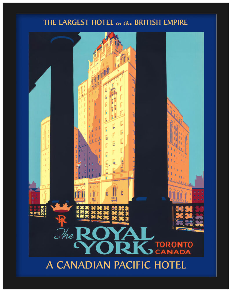 Vintage 1946 Royal York Toronto Poster by Norman Fraser