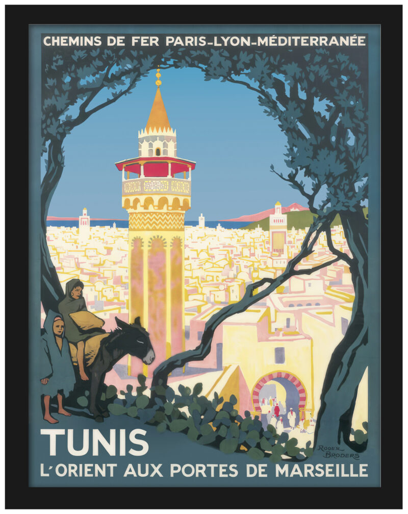 Vintage Tunis Travel Poster 1920 by Roger Broders