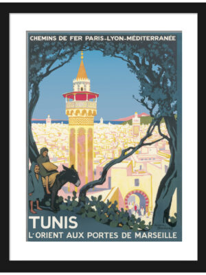 Vintage Tunis Travel Poster 1920 by Roger Broders