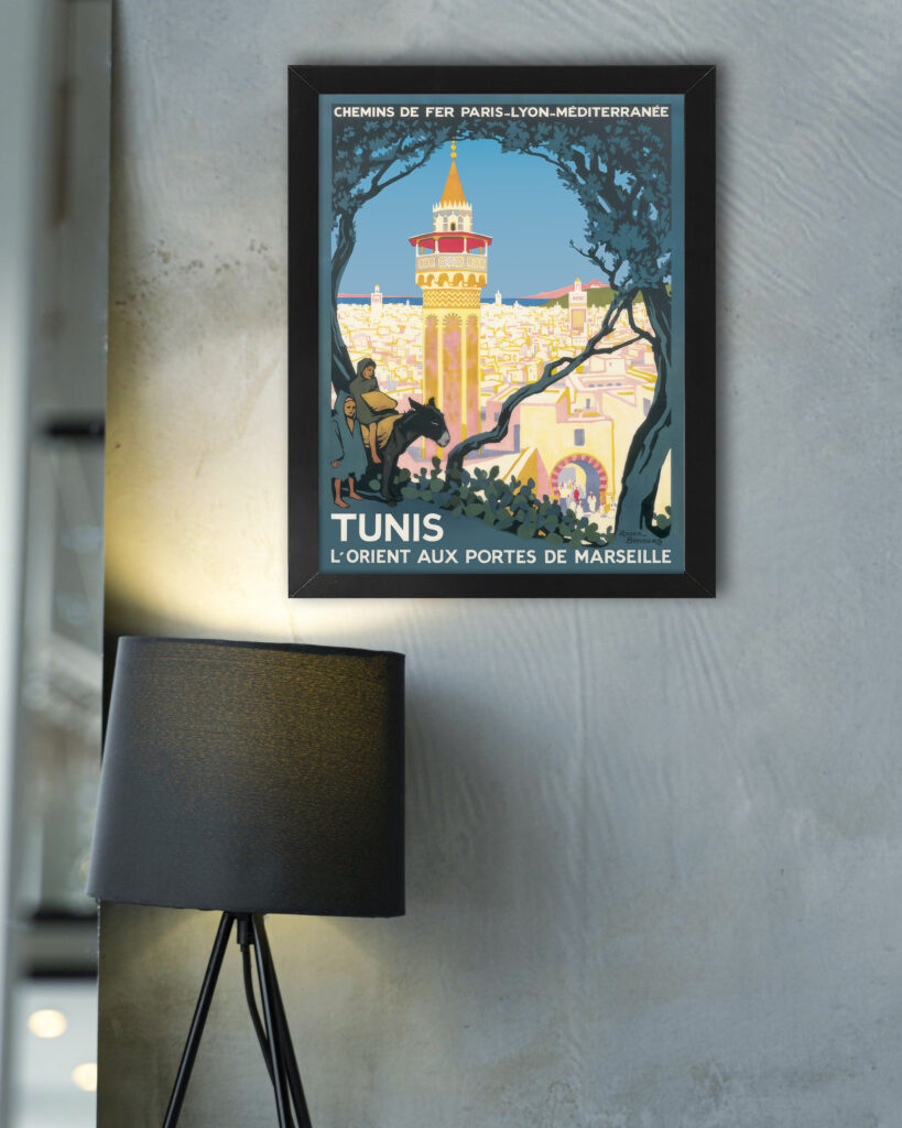 Vintage Tunis Travel Poster 1920 by Roger Broders