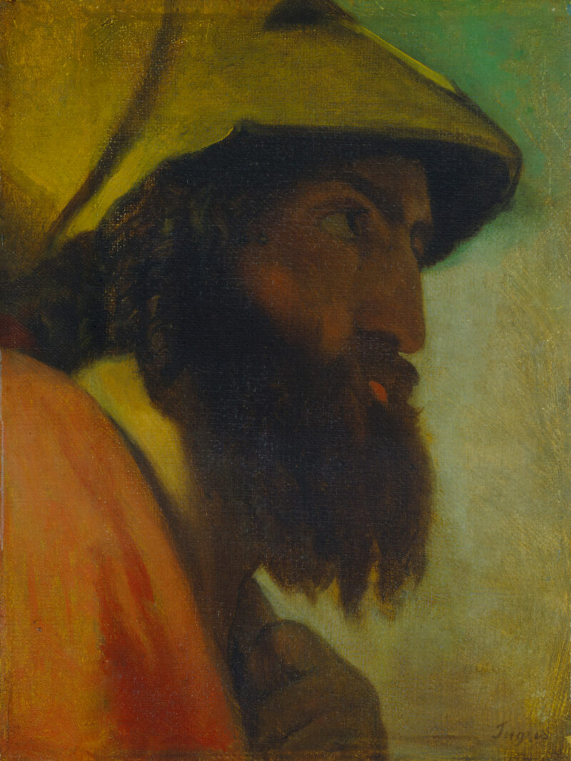 Ulysses" by Ingres, 1827 painting reproduction.