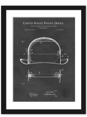1911 H.C. Walker Bowler Hat patent print