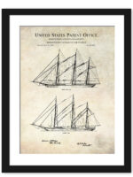 1870 Sails and Rigging Patent Artwork