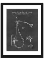 1920 Adjustable Shower Patent Illustration Print