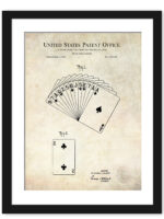 1926 Playing Cards Patent Print by C. E. Albert