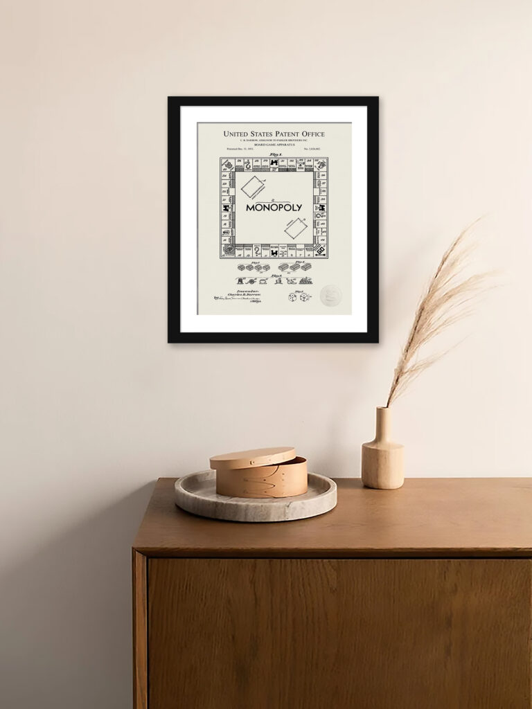 1931 Monopoly game patent illustration