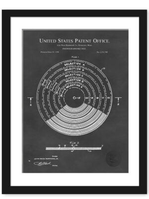 1950 Phonograph Record Patent Illustration