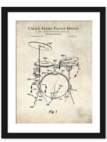 1986 Portable Drum Set Patent Art Print