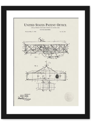 1906 Wright Brothers patent print