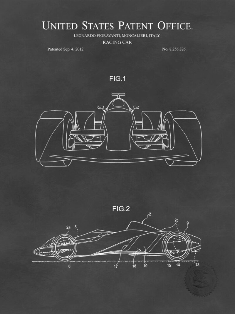 2012 Ferrari Formula 1 Racing Car Patent