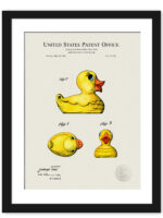 Digitally Colored 1949 Toy Duck Patent Print
