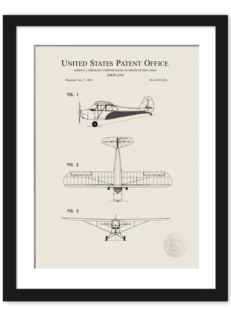 1945 Aeronca Champion C7 patent artwork