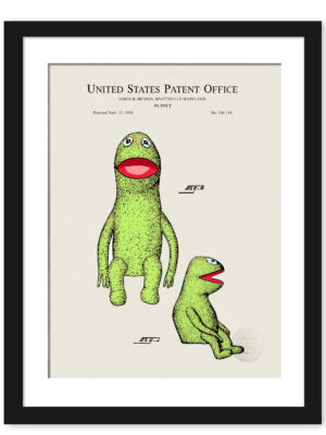 Kermit Puppet Patent Print 1959