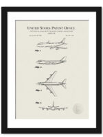 1968 Boeing 747 aircraft patent illustration.