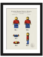 Digitally colored 1978 toy figure patent print.