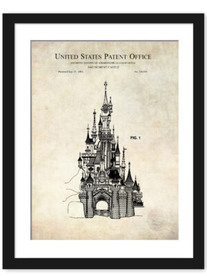 1994 Amusement Castle patent print in color