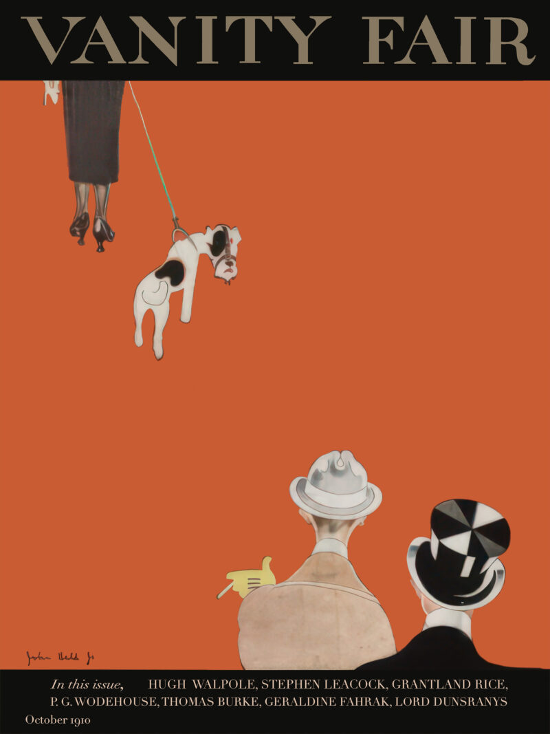 1910 Vanity Fair Dog Walking Cover