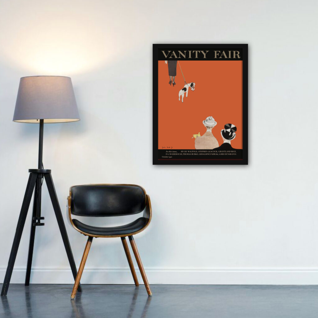 1910 Vanity Fair Dog Walking Cover