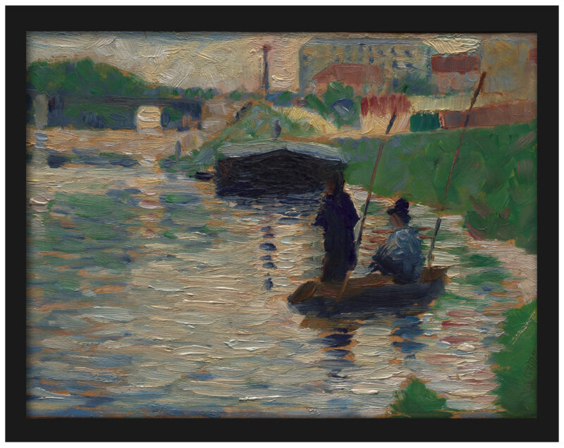 "View of the Seine" by Georges Seurat, 1882 art reproduction.