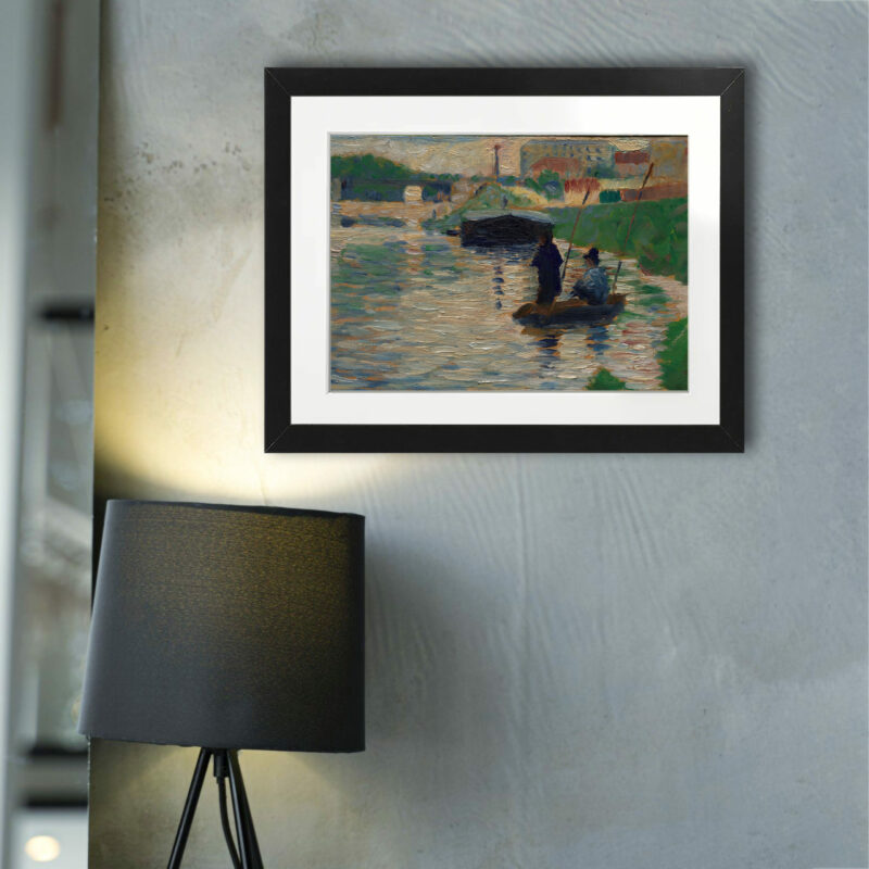 "View of the Seine" by Georges Seurat, 1882 art reproduction.
