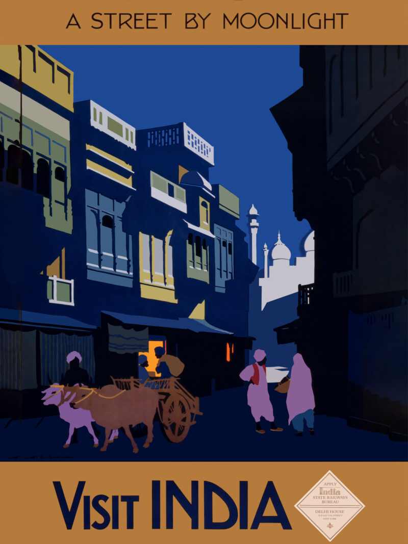Vintage India Travel Poster by H.G. Gawthorn