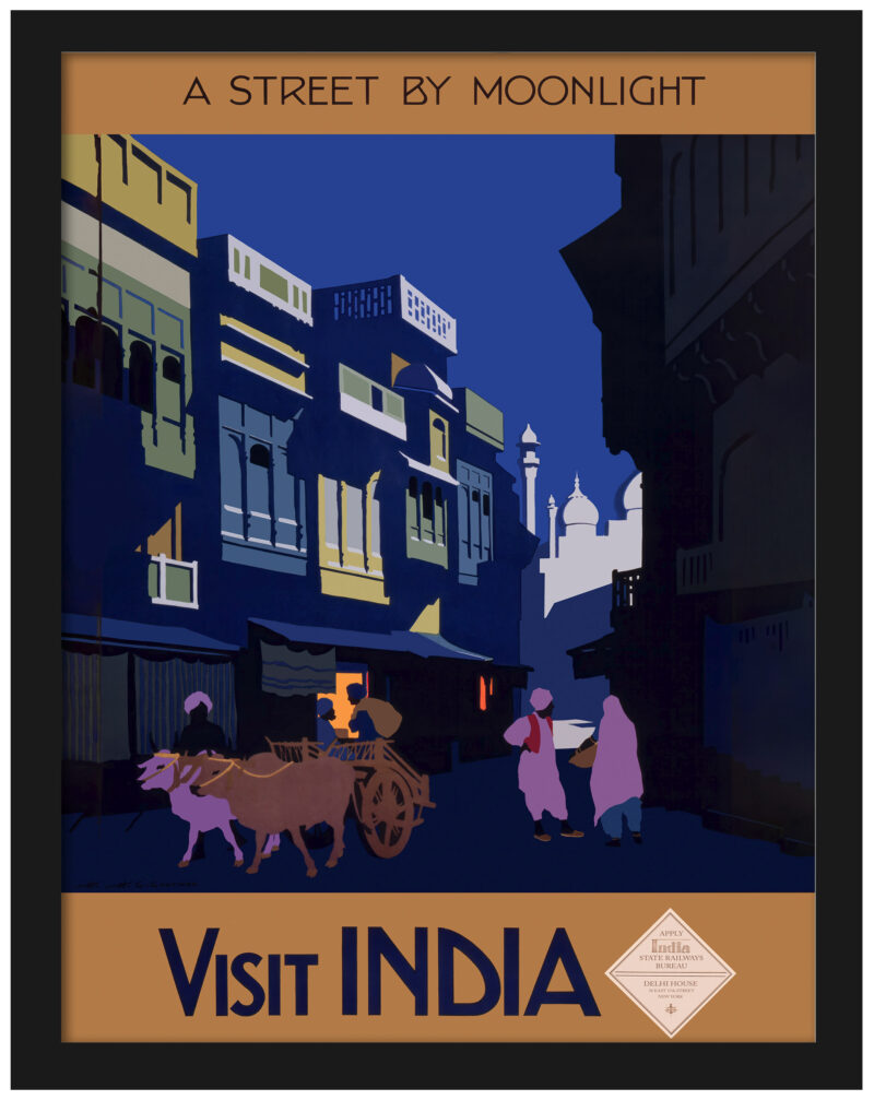 Vintage India Travel Poster by H.G. Gawthorn