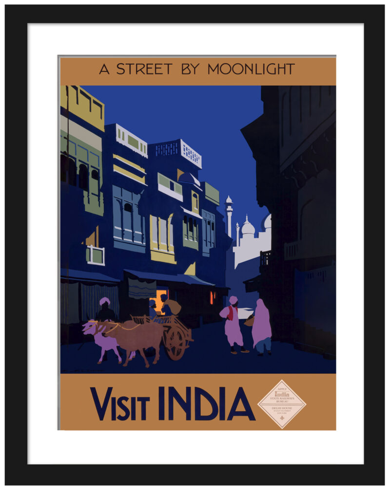 Vintage India Travel Poster by H.G. Gawthorn