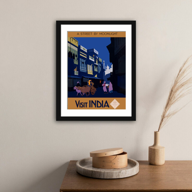 Vintage India Travel Poster by H.G. Gawthorn