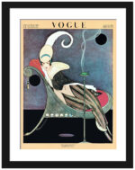 1914 Vogue Cover Art with Seated Woman in Chair