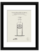 1876 E.L. Witte Druggist Bottle Patent Illustration