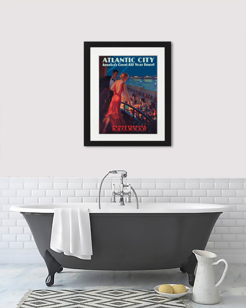 1935 Atlantic City Vintage Travel Poster by Edward Mason Eggleston