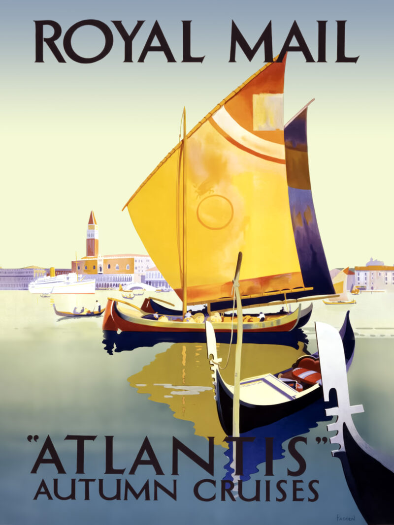 1936 Atlantis Autumn Cruises – Vintage Nautical Elegance