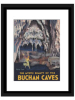 Vintage 1930s Buchan Caves Melbourne Travel Poster